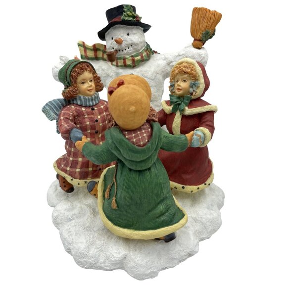 Merry Round Snowmen First Edition 1998 Susan Winget Collectible Figurine - Picture 1 of 16